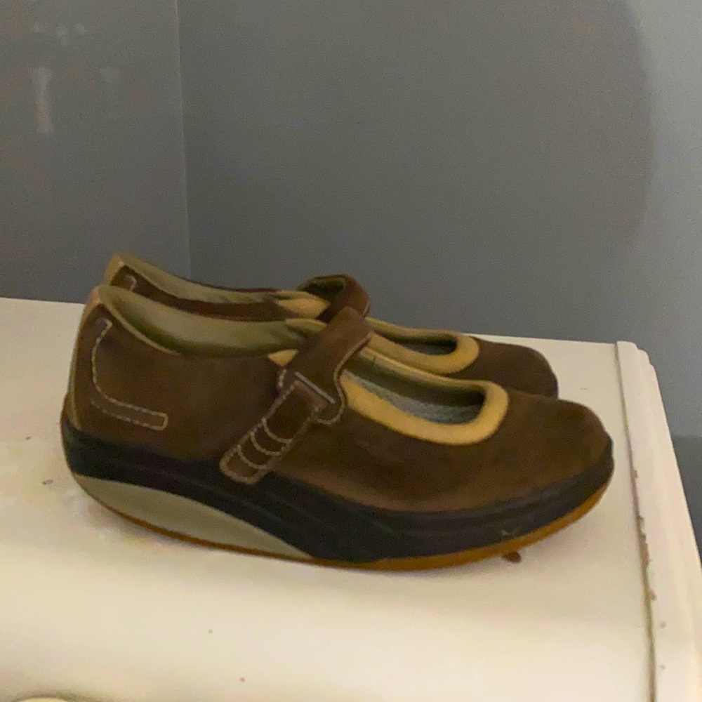 Mbt rocker Maryjane brown suede
